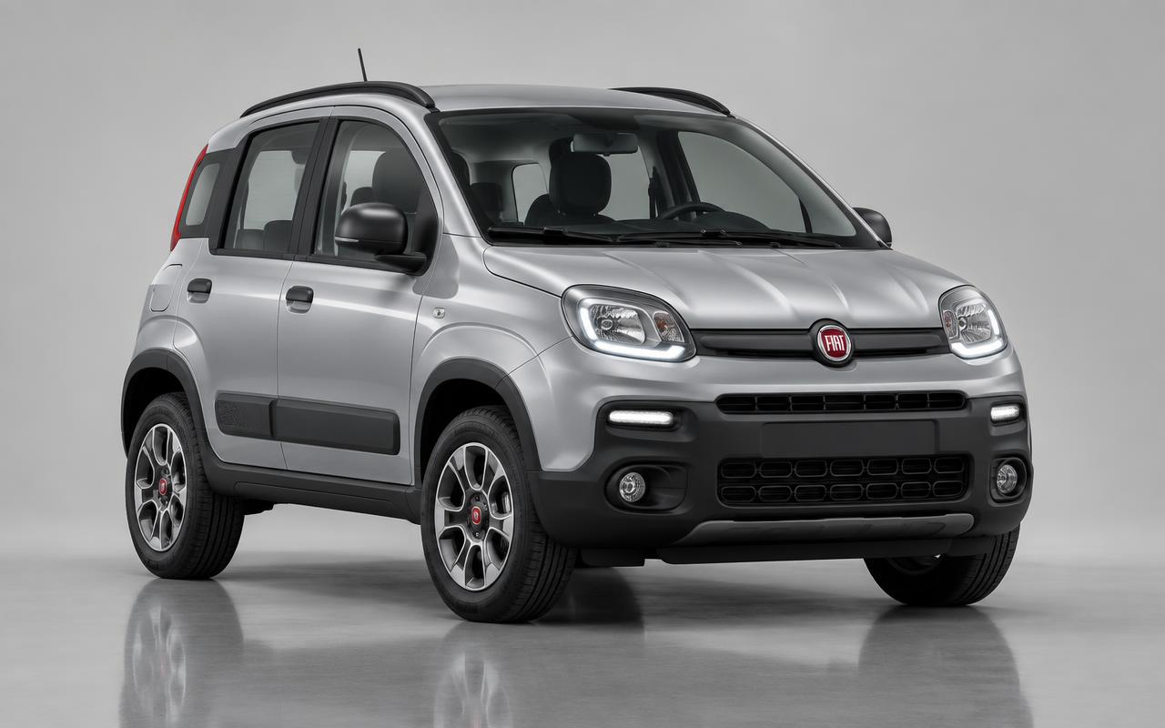 Fiat Panda vista di tre quarti